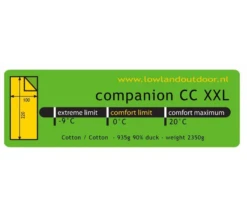 Lowland Companion Cc Xxl 220X200cm Slaapzak -Campingwinkel 3244799 8718627781845 5