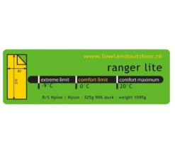Lowland Ranger Lite Red Slaapzak -Campingwinkel 3244816 8718627781937 5
