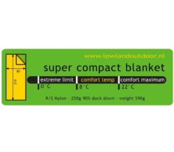 Lowland Super Compact Blanket -Campingwinkel 3244864 8718627782682 3