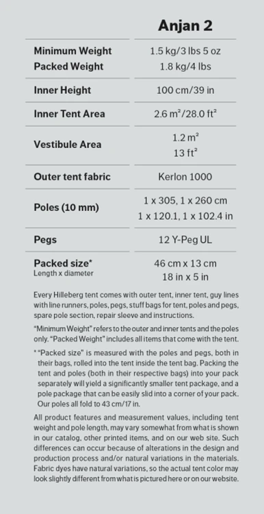 Hilleberg Anjan 2 Trekkerstent 5 Hilleberg Anjan 2 Trekkerstent - Afbeelding 3