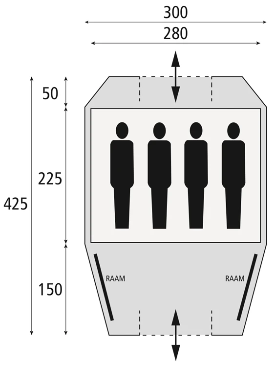 Safarica Kenia 300 Bijzettent 4 Safarica Kenia 300 Bijzettent - Afbeelding 2