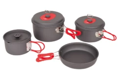 Bo-Camp - Pannenset - Explorer - 4-Delig - Hard Anodized Pan -Campingwinkel 3984630 8712013002415 2