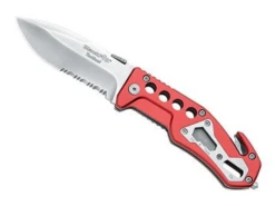 Fox Cutlery Black Fox Rescue Knife Red