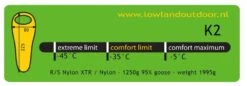 Lowland K2 Expedition Blue Slaapzak -Campingwinkel 4098760 80837 lowland k2 expedition blue slaapzak 40