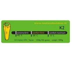 Lowland K2 Expedition Lime Slaapzak -Campingwinkel 4098771 95243 lowland k2 expedition lime slaapzak 50