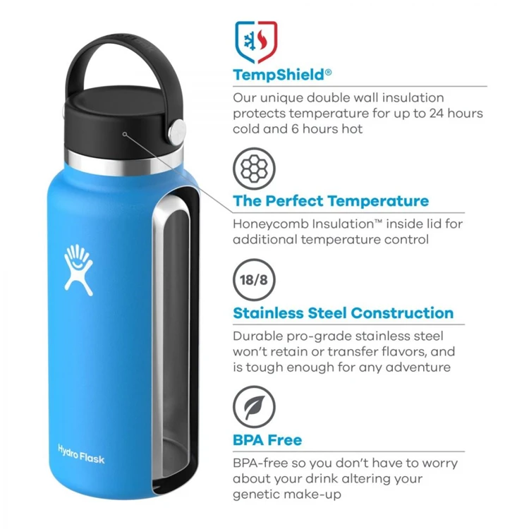 Hydro Flask 32 Oz Wide Flex Cap Thermofles 6 Hydro Flask 32 Oz Wide Flex Cap Thermofles - Afbeelding 4