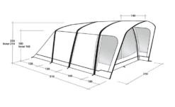 Outwell Hayward Lake 4Atc Familietent -Campingwinkel 5551733 5709388119933 2