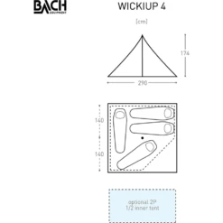 Bach Wickiup 4 Tipitent -Campingwinkel 5626846 7615523298761 4