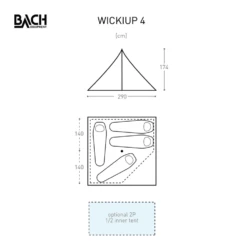 Bach Wickiup 4 Tipitent -Campingwinkel 5626847 7615523298761 5