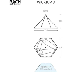 Bach Wickiup 3 Tipitent -Campingwinkel 5626850 7615523298778 4