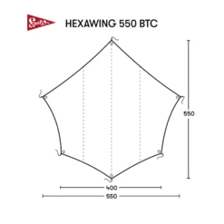 Spatz Hexawing 550 Btc Tarp -Campingwinkel 5626879 7615523298952 3