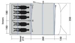 Outwell Avondale 5Pa Familietent Showmodel -Campingwinkel 5668580 1000000081688 5