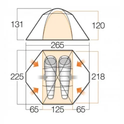 Vango Mistral 200 Trekkerstent Showmodel -Campingwinkel 5670827 1000000081749 2