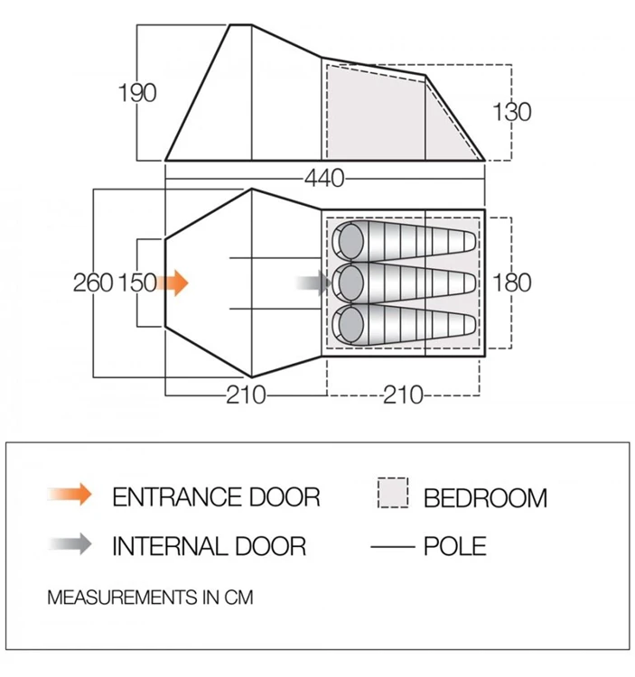 Vango Galaxy 300 Trekkerstent 4 Vango Galaxy 300 Trekkerstent - Afbeelding 2