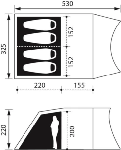Nomad Dogon 4 Tc Air Familietent -Campingwinkel 7306731 8713044789023 3