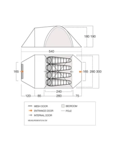 Vango Mokala Tc 450 Familietent -Campingwinkel 7315309 5023519218396 2