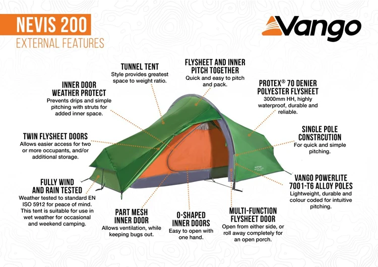Vango Nevis 200 Trekkerstent 5 Vango Nevis 200 Trekkerstent - Afbeelding 3