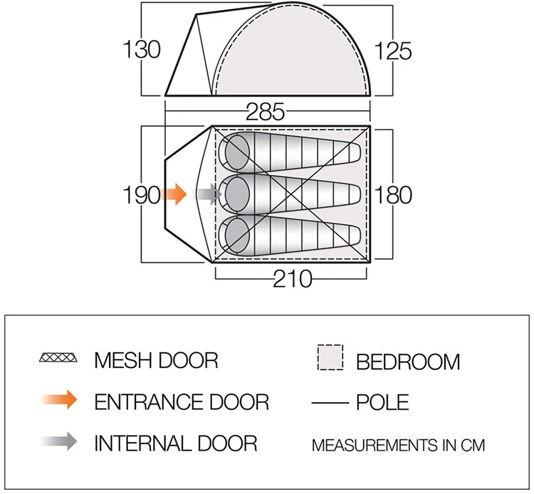 Vango Alpha 300 Clr Trekkerstent 4 Vango Alpha 300 Clr Trekkerstent - Afbeelding 2