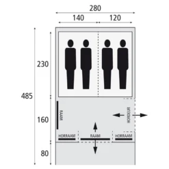 Bardani Spitfire 280 Rstc Familietent -Campingwinkel 7571172 8717437039351 5