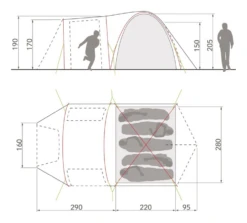 Vaude Campo Casa Xt 5P Trekkerstent -Campingwinkel 7743541 4052285819828 3