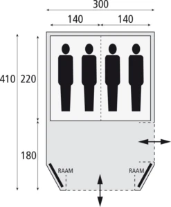 Safarica Laguna 300 Bijzettent -Campingwinkel 7744250 8717437043525 4